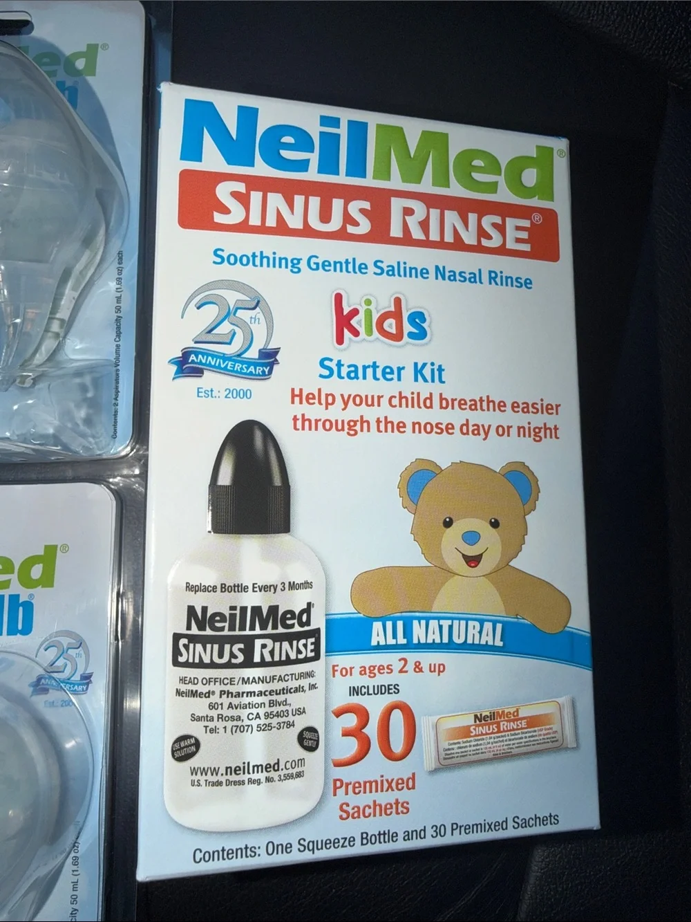 Kids Sinus Rinse Starter Kit with Clear NasaBulb - Clear